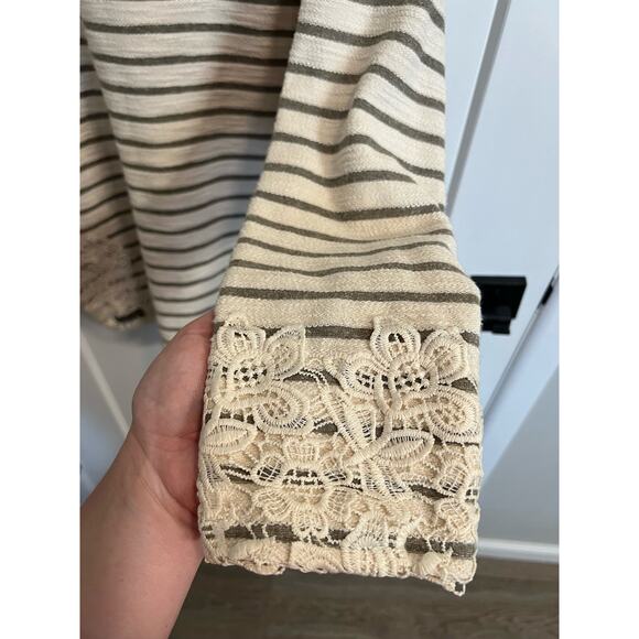 Matilda Jane Blouse | Womens‎ Lace Striped Top | Size L - Picture 5 of 8